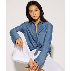 Misha Nonoo The Husband Shirt XXL Chambray Button Down Quiet Luxury